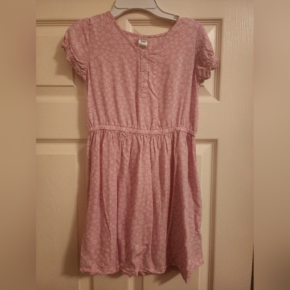 Carter's Pink Puff Sleeve Sundress